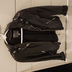 MUUBAA Leather Biker Jacket